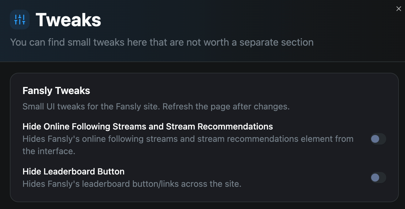 "Hide Leaderboard Button" tweak