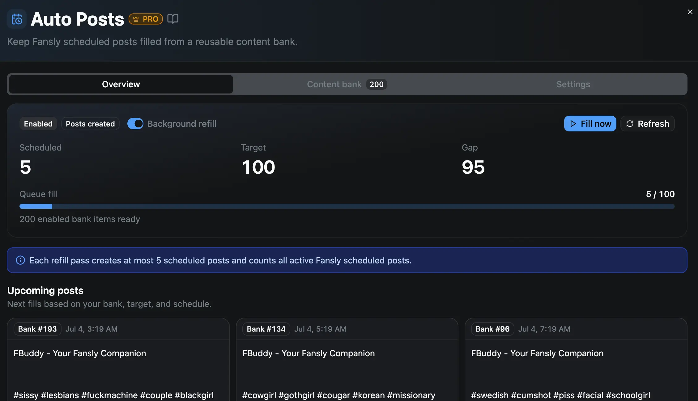 Auto Posts feature overview preview