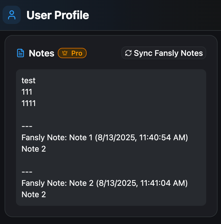 Sync Fansly Notes