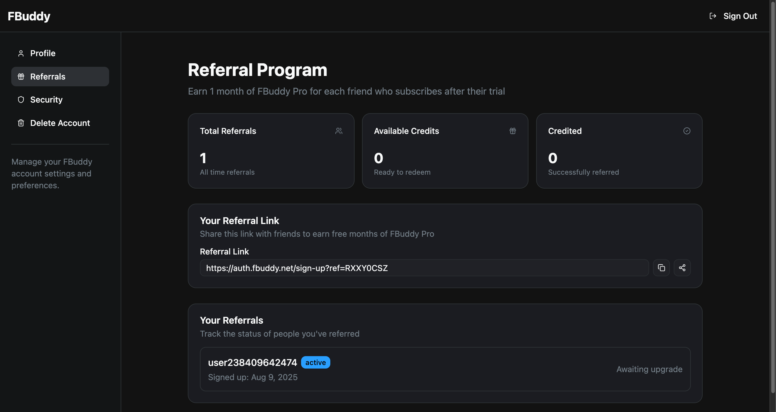 Referral System