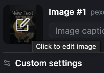 How to open the image editor