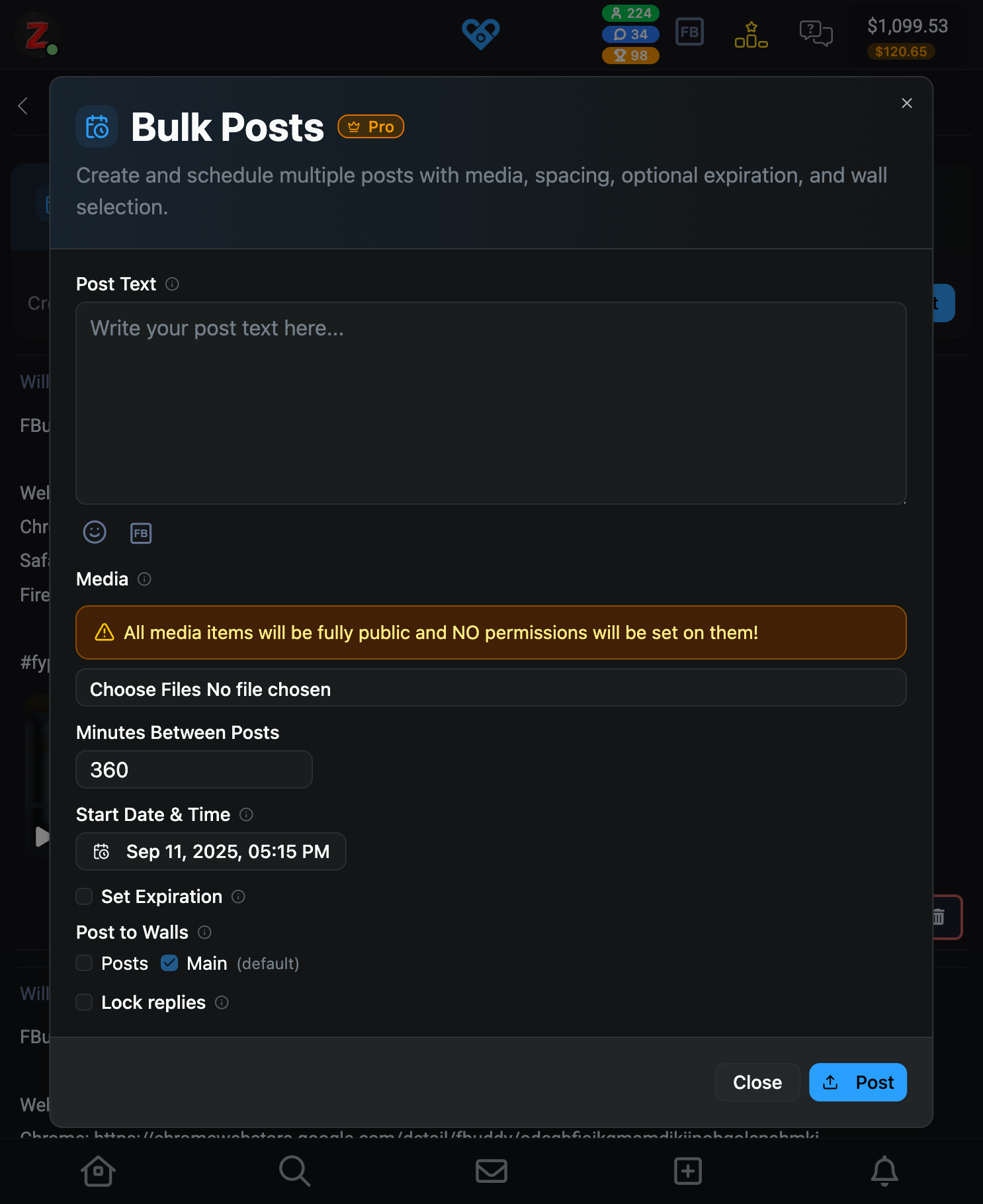 Bulk Posts