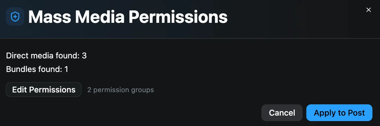 Mass Media Permissions feature preview