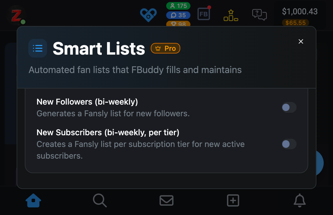 "Smart Lists" new list types