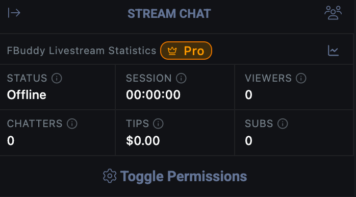 Livestream Statistics preview