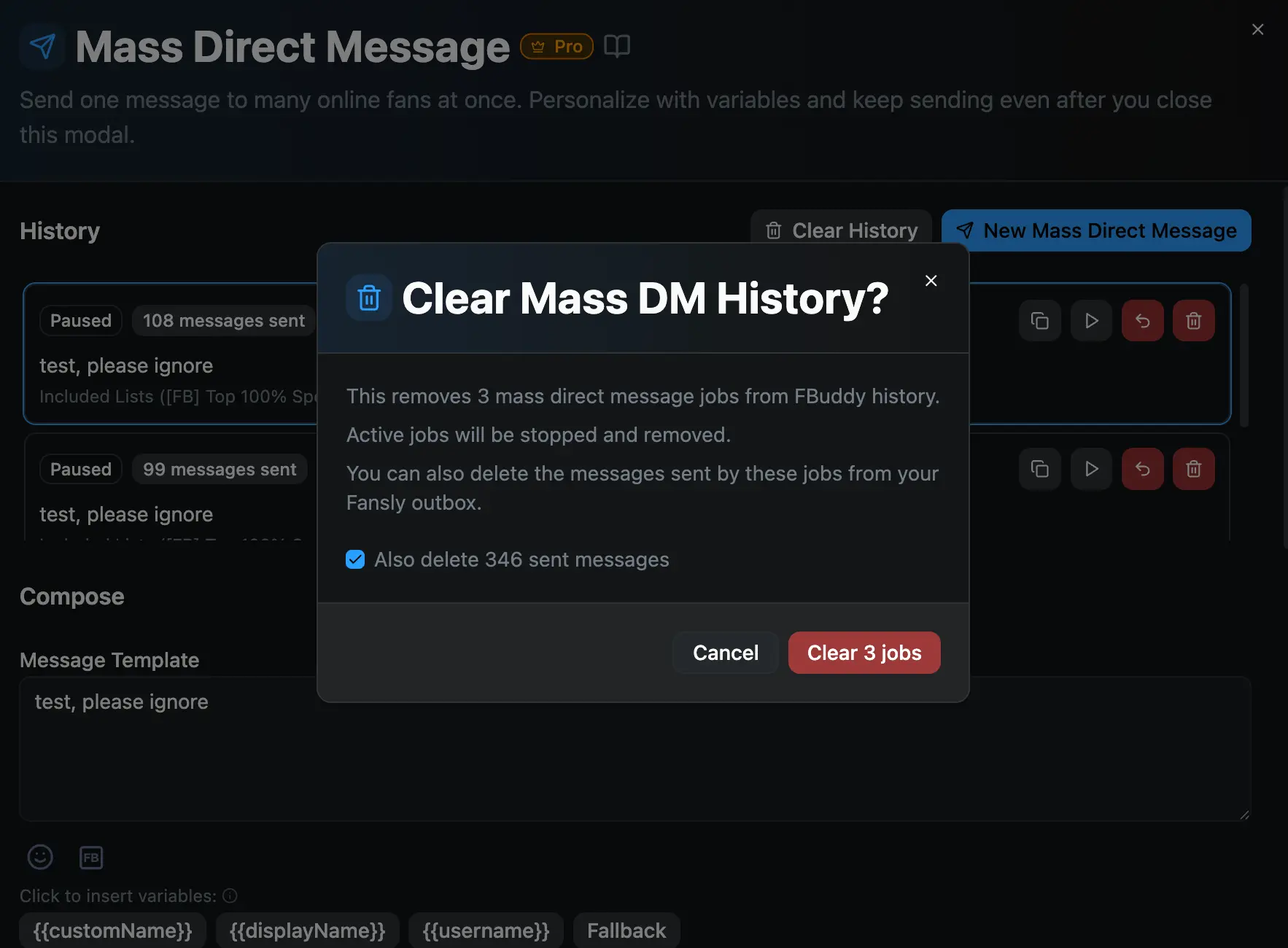 Hide Balance tweak preview