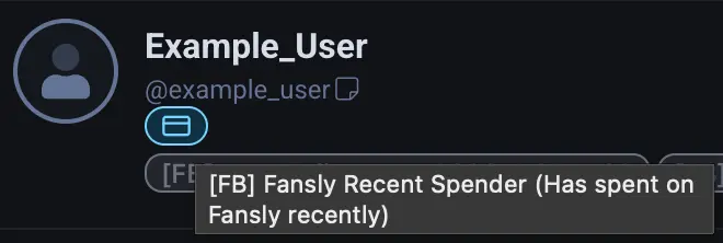 Fansly Spending Tier Badges feature preview