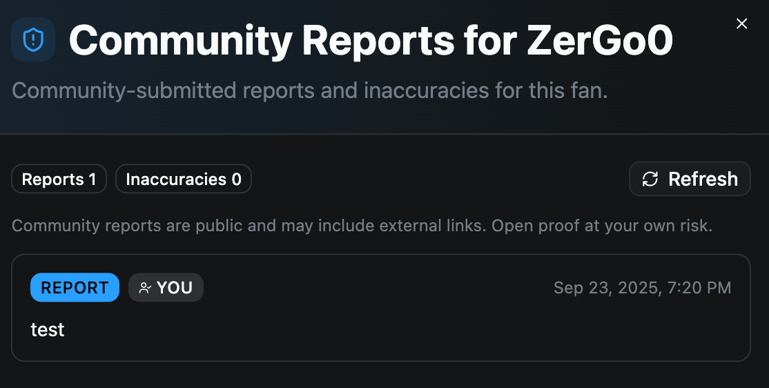 Timewaster feature dialog