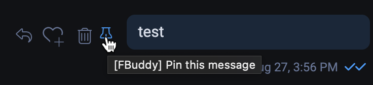 Pin messages button